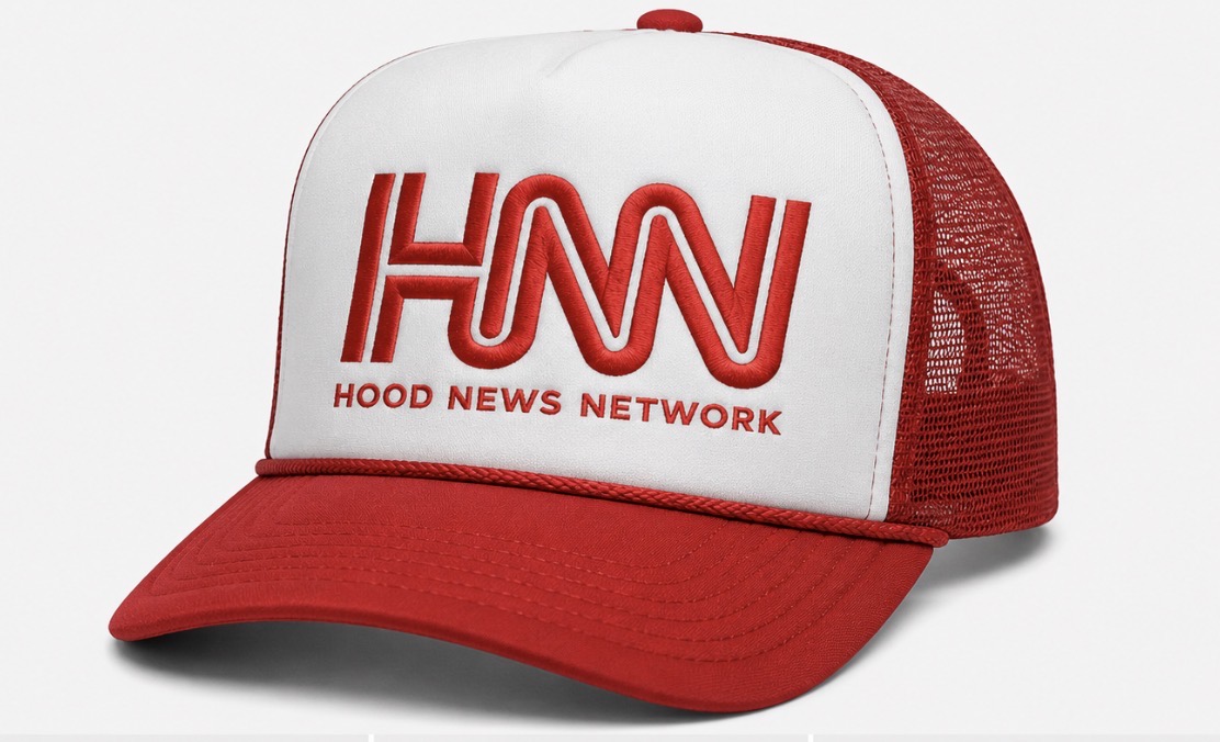 HNN Reporting Live Trucker Hat — three-quarter view